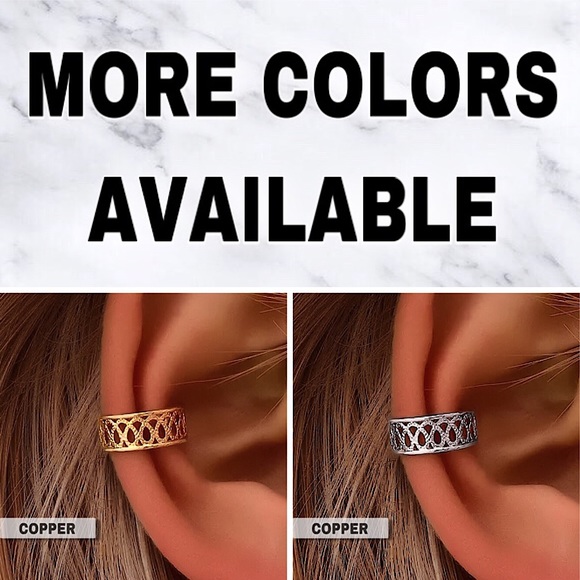 🔴𝟭𝟬/$𝟮𝟱🔴NEW Gold Filigree Ear Cuff Wrap Earring - Picture 7 of 10